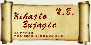 Mihajlo Bujagić vizit kartica